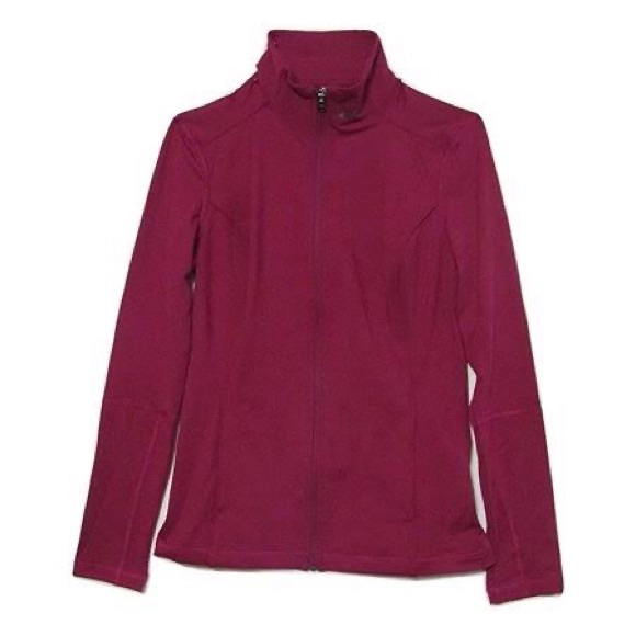 Under Armour Tops - Under Armour Quarter Zip Mock Neck Too Burgundy size Medium